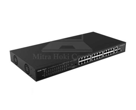SWITCH HUB RUIJIE 24 PORT GIGABIT + POE SWITCH RG-ES126S-P V2