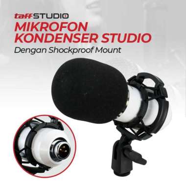 Mikrofon Kondenser Studio Mic XLR with Shockproof Mount BM-800 Karaoke Tanpa Kabel Kecil Loudspeaker