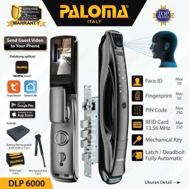 PALOMA DLP 6000 Digital Lock Smart Home Kunci Pintu Door Handle WiFi DLP 6000