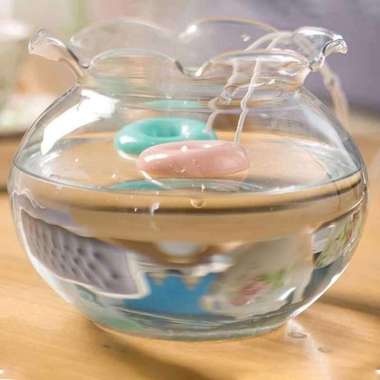 LAQVLA Ultrasonic Air Humidifier Aromatherapy Donat Celup L2017 Krey Anti Dehumidifier Purifier Ruan