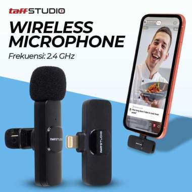 Wireless Lavalier Lapel Microphone Vlogger Lightning 2.4GHz HO86 Loudspeaker Karaoke Speaker Dan Spi