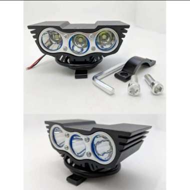 lampu tembak sorot LED CREE OWL ultrafire 3 mata motor mobil