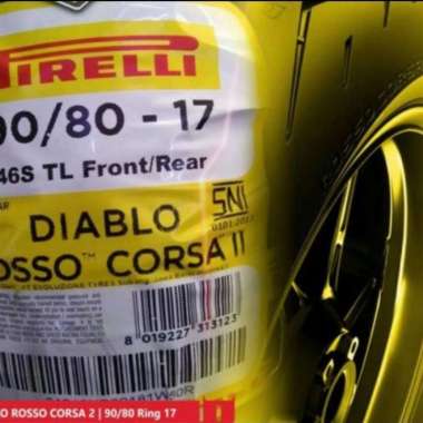 paketan ban pirelli diablo rosso corsa 2 uk 90/80-17 &amp; 100/80-17 Multivariasi