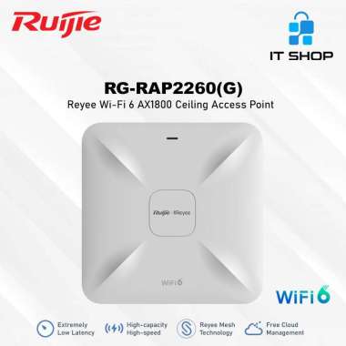RUIJIE RG-RAP2260(G) Reyee Wi-Fi 6 AX1800 PoE Ceiling Access Point
