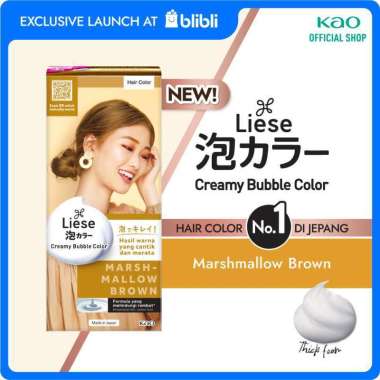 Bandung - Liese Creamy Bubble Hair Color Cat Pewarna Rambut Permanent Marshmallow Brown
