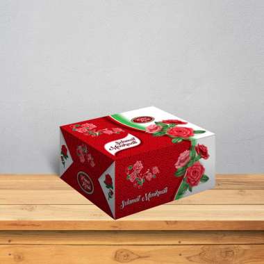Dus Kue Motif Mawar 12 X 16 cm / Kotak Snack / Kotak Kue
