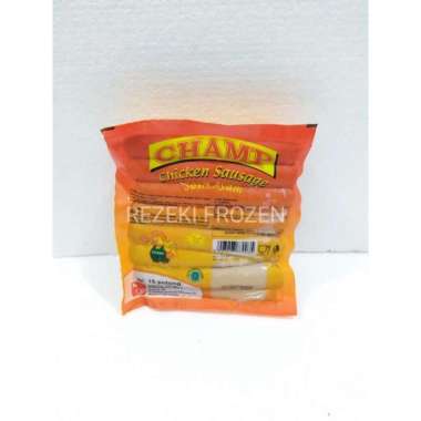 CHAMP Sosis Ayam Chicken Sausage 375gr isi 15pcs Rezeki Frozen HALAL SOSIS AYAM