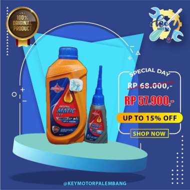 Paket Hemat Special Edition - Oli Motor Federal Matic 800ml dan Oli Gardan Federal Gear Oil - Oli Me