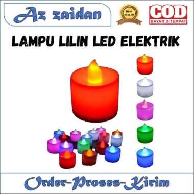 Lampu Lilin Led Elektrik / Lampu Mini Lilin Colorful Led Pink