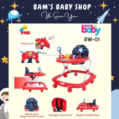 PMB IORA BW-01 BABY WALKER/ APOLO BAYI BANTU BELAJAR JALAN BISA DILIPAT KADO BAYI MURAH BABY WALKER