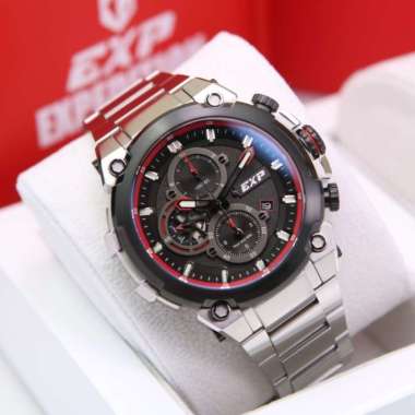 JAM TANGAN EXPEDITION E6841 / E 6841 SILVER BLACK RED ORIGINAL