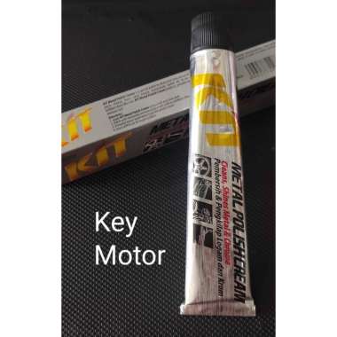 Kit Metal Polish Cream - Poles Stainless Chrome - Pengkilap Logam dan Krom 50g