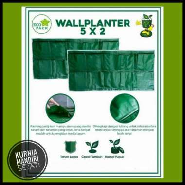 Wall Planter Bag 10 kantong ( 5 x 2 ) Vertical Garden