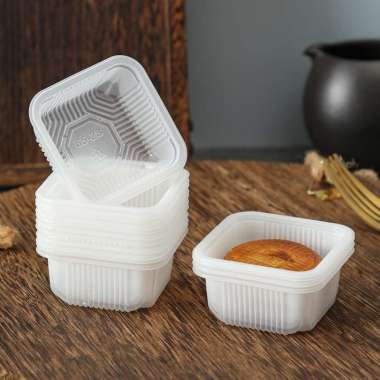 aiGooTan - (ISI 10) ALAS MOONCAKE TRAY - Mika Mochi Pia Nastar Puding Plastik Kue Bulan Muachi Moon 