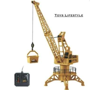 MAINAN ANAK RC REMOTE CONTROL TOWER CRANE MENARA DEREK Crane