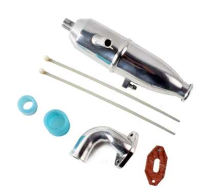 PIPA KNALPOT RC 102009 02172 02031A UNTUK MOBIL NITRO BUGGY HSP 1:10