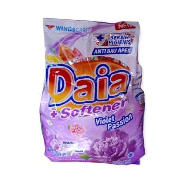 Promo Harga Daia Deterjen Bubuk + Softener Violet 1800 gr - Blibli
