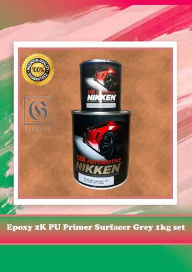 Epoxy NIKKEN 2K PU Primer Surfacer Grey 1kg set