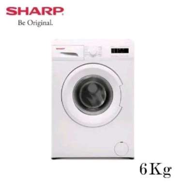 SHARP Mesin Cuci Front Loading Quick Wash Low Watt 6 Kg ES-FL1062 B Garansi Resmi
