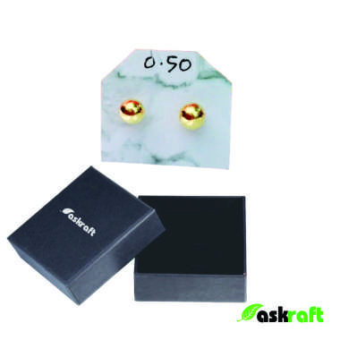 Askraft Anting Tindik Polos Dewasa Emas Asli Anting Tindik Telinga Giwang New