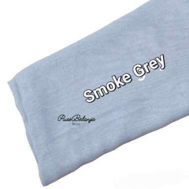 Bella Square Premium Hijab Segiempat Hijab Polos Premium Smoke Grey