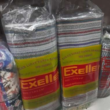 Tikar Lipat Tenun Benang merk EXELLEN tanpa sambungan Original