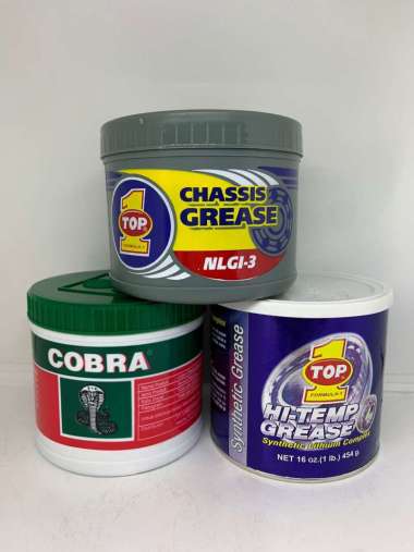 Stempet , Gemuk Chasis & Gemuk Hi-Temp (Tahan Panas) NLGI 3, Chassis Grease 500Gr Gemuk Top1 Hi-Temp