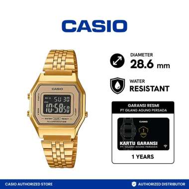 CASIO Woman Classic at Glance LA680WGA-9BDF Jam Tangan Wanita Gold Gold
