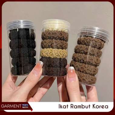 Set Ikat Rambut Mix Rainbow Fashion Wanita Remaja Anak-Anak Kpop Style Tebal Elastis Anti Melar Prem