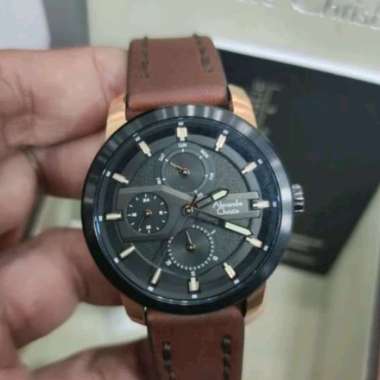 jam tangan alexander christie/alexander wanita AC 6562 BF kulit original merah