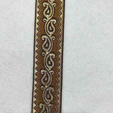 Renda Batik Baju Koko Kebaya Coklat Mas