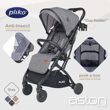 Stroller Pliko Aston bs 570/ Kereta Dorong Bayi Grey