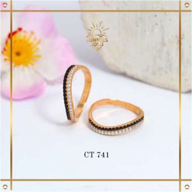 CINCIN WANITA EMAS ASLI KADAR MUDA DAN TUA 6K (300), 8K (375) & 16K (700) MODEL LISTRING DUAWARNA TE