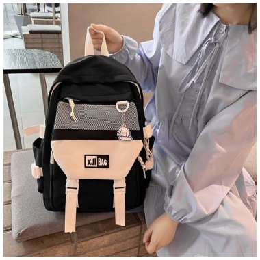 Tas Ransel Sekolah Wanita Siswa Smp Sma Back pack Hitam