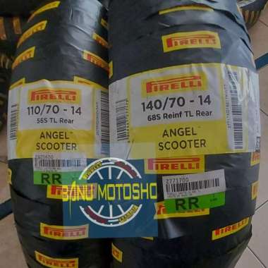 Ban aerox depan belakang pirelli angel scooter uk110/70-14 & 140/70-14