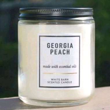 BBW GEORGIA PEACH 1 WICK SCENTED CANDLE 198 G PENGHARUM RUANGAN