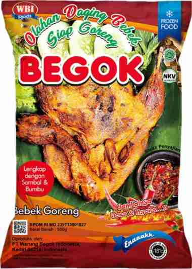 Begok Bebek Goreng Ready to Cook 500gr