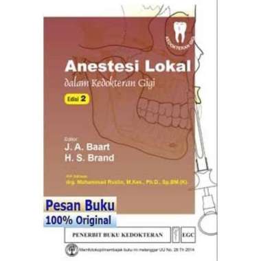 Buku Anastesi Lokal dalam Kedokteran Gigi Edisi 2 - J. A. Baart Multivariasi Multicolor