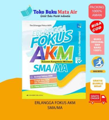BEST SELLER ERLANGGA FOKUS AKM SMA/MA - TIM ERLANGGA FOKUS AKM Multivariasi Multicolor