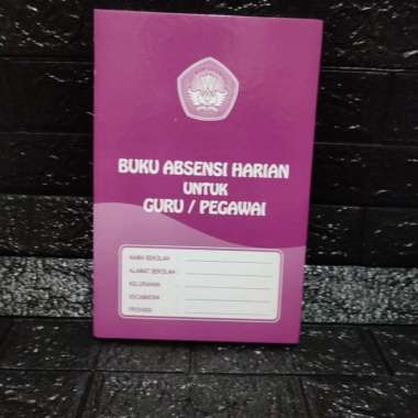 Buku Absensi Harian Untuk Guru/Pegawai Multivariasi Multicolor
