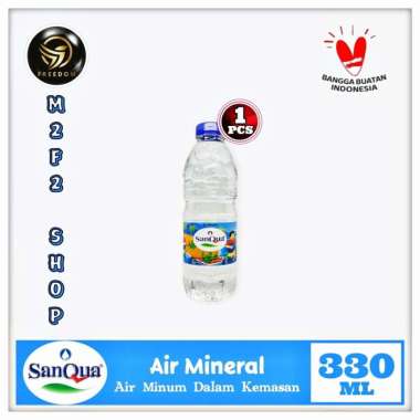 Air Mineral Sanqua Mini Botol Pet - 330 ml (Kemasan Satuan)