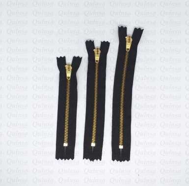 Resleting Rit Jeans YKK Satuan 12cm hitam
