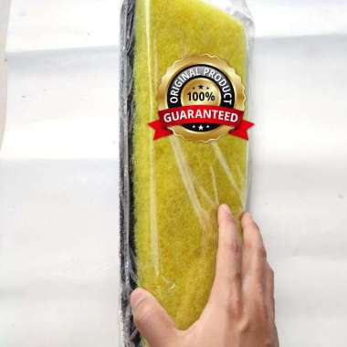 Kapas KUNING HITAM TEBAL 2 Dua Lapis - Media Filter DAKRON Busa Pori Bio Foam Aquarium Aquascape Kol