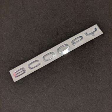 Emblem Timbul Logo Motor Bahan ABS SCOOPY