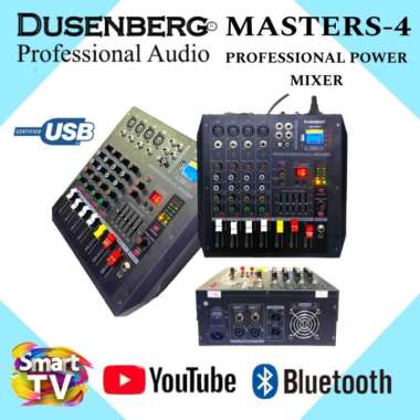Power Mixer DUSENBERG 4 Channel Masters 4 Bluetooth Smart Tv Original