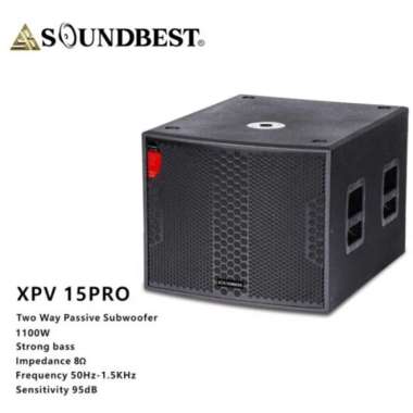 Subwoofer Pasif Soundbest XPV 15 PRO Original 15 inch Passive