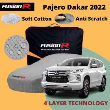 COVER MOBIL PAJERO DAKAR 2023 2022 4 LAYER / SARUNG MOBIL PAJERO 2023 2022 FUSION R MULTI WATERPROOF