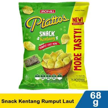 JACK N JILL PIATTOS Snack Kentang 68gr (4 varian rasa) Rumput Laut