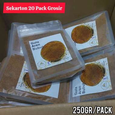Sekarton Gula Aren Bubuk 20 Pack Grosir Palm Sugar Organik Arenasa