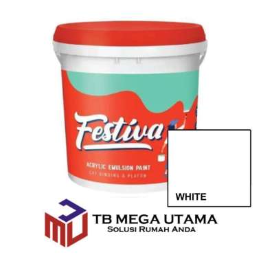 Propan Festiva White 18 Kg | Cat Decorative Tembok Interior